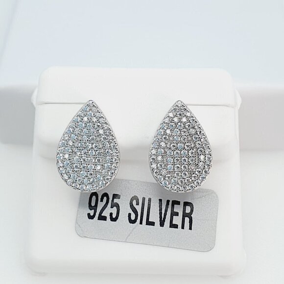 "925 Sterling Silver Cubic Zirconia Earrings, U19254835 - Picture 3 of 11